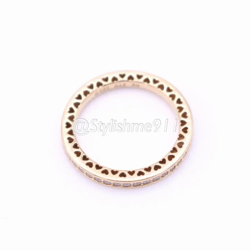 Authentic Pandora 14K Gold Radiant Hearts of Pandora Ring